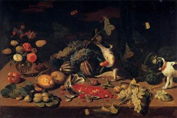 簡 凡 凱塞爾 Still-Life with a Monkey Stealing Fruit 簡 凡 凱塞爾 Still-Life with a Monkey Stealing Fruit